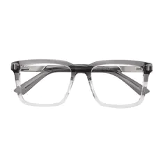 Rectangle Gray Eyeglasses