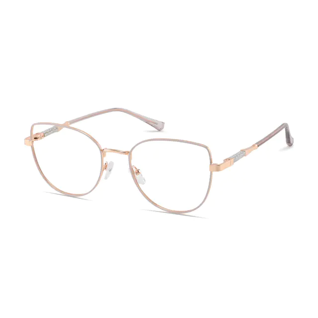 Cat-eye Gray Eyeglasses