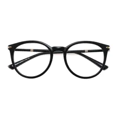 Round Black Eyeglasses