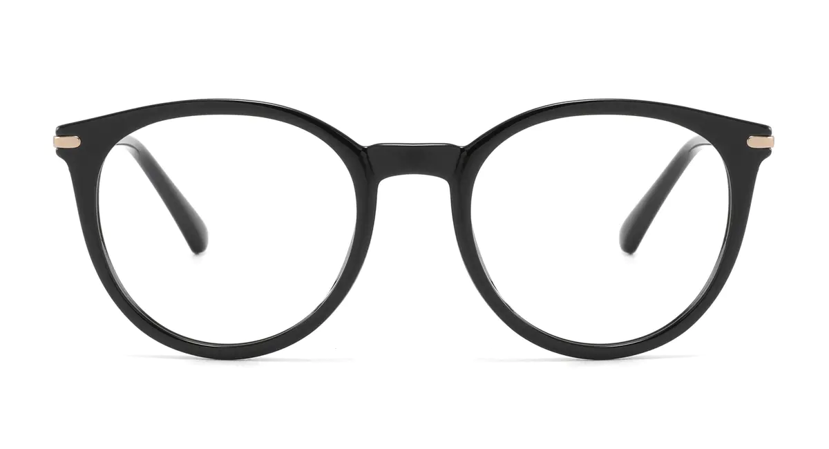 Round Black Eyeglasses