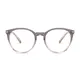 Round Transparent Gray Eyeglasses