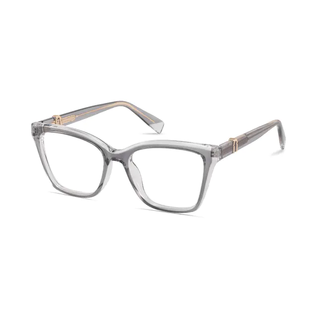 Square Gray Eyeglasses