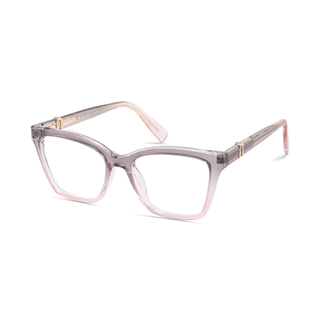 Cat-eye Gradient Gray Eyeglasses