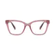 Square Transparent Red Eyeglasses
