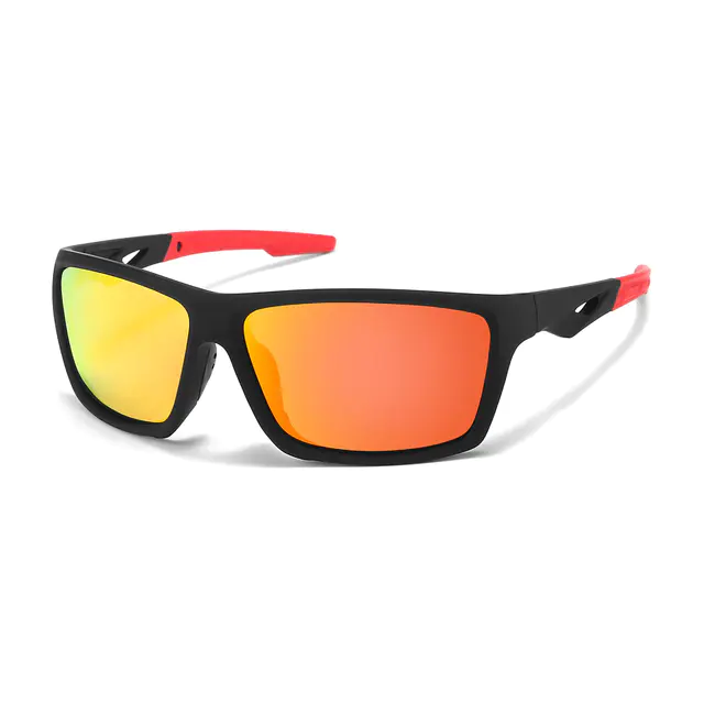 Rectangle Red/Black Sunglasses