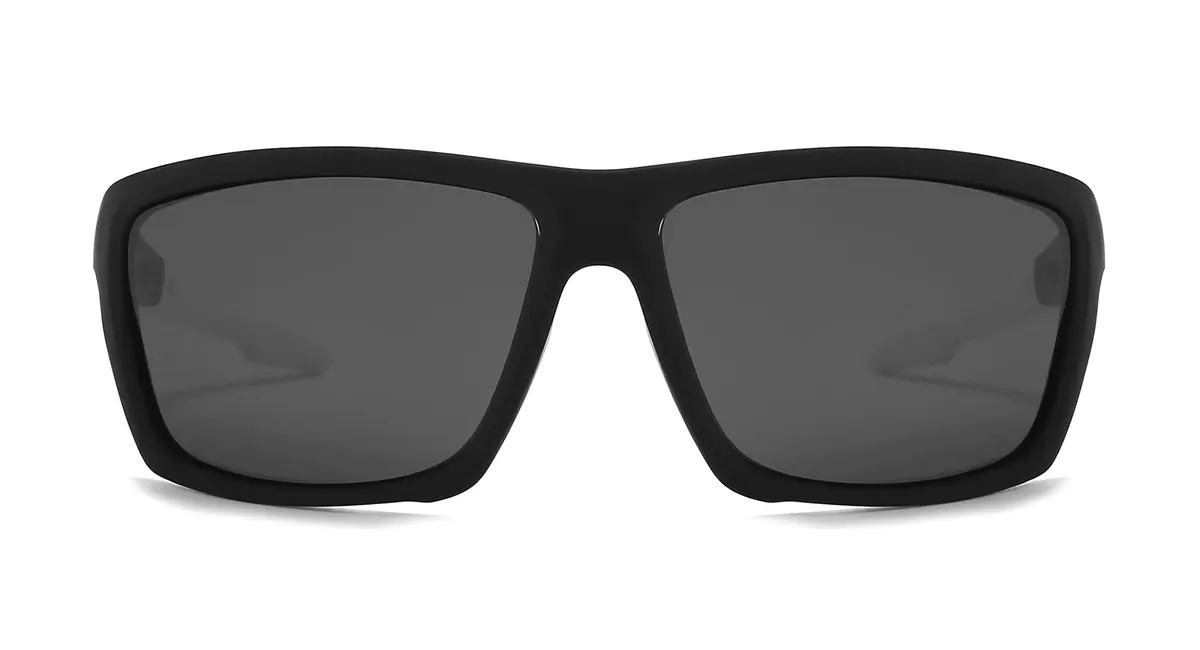 Rectangle Black/White Sunglasses