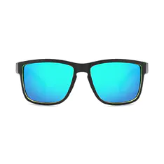 Square Black/Green Sunglasses