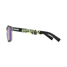 Square Black/Green Sunglasses