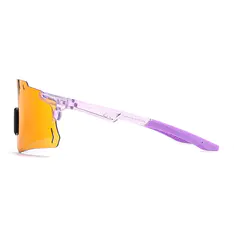 Geometric Transparent Purple Sunglasses