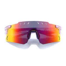 Geometric Transparent Purple Sunglasses