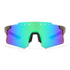 Geometric Transparent Green Sunglasses