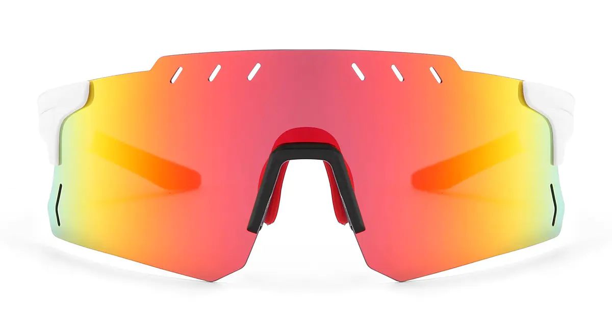 Geometric White Sunglasses