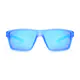 Rectangle Transparent Blue Sunglasses