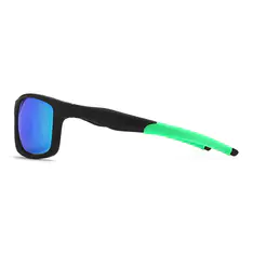 Rectangle Black/Green Sunglasses