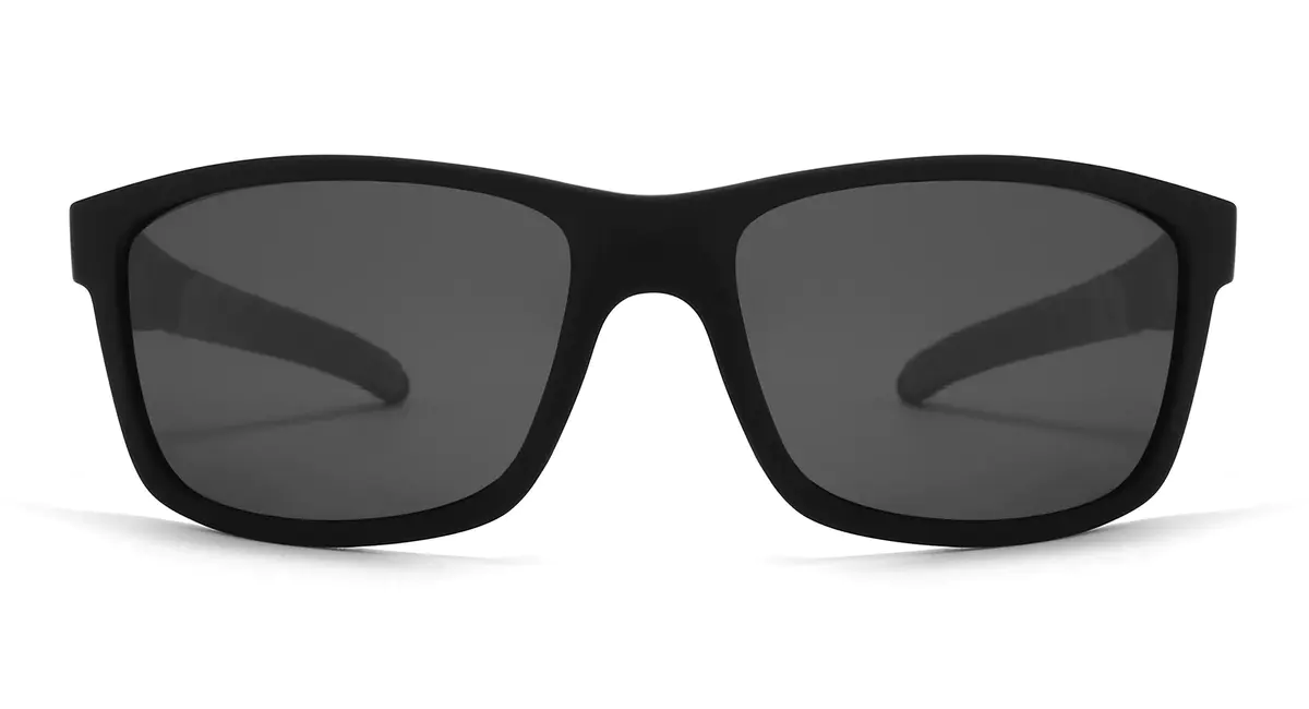 Rectangle Black/Gray Sunglasses