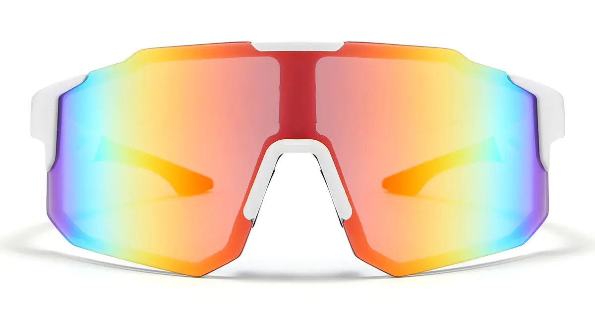 Geometric White Sunglasses