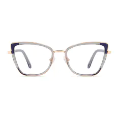 Cat-eye Gray Eyeglasses