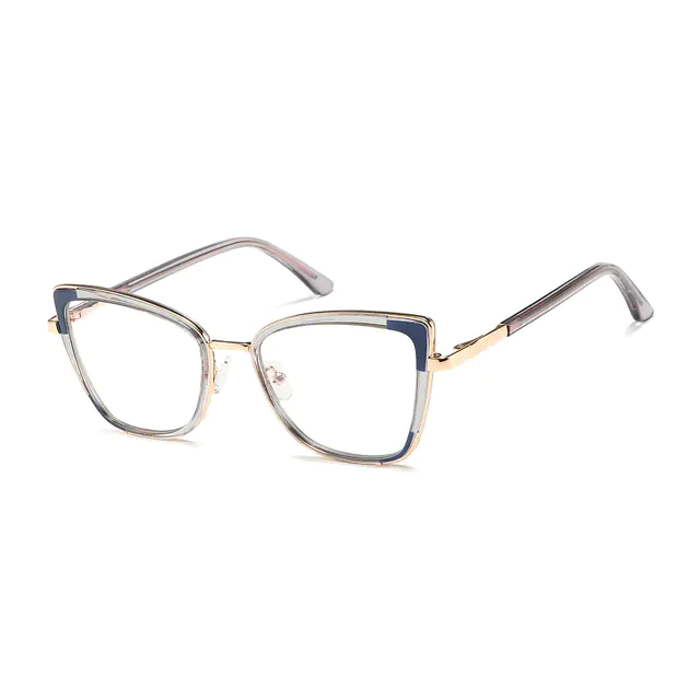 Cat-eye Gray Eyeglasses