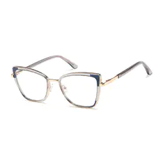 Cat-eye Gray Eyeglasses