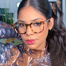 Round Lemon Tortoiseshell Eyeglasses