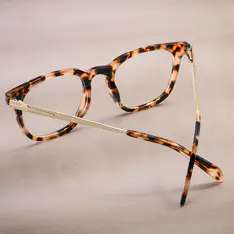 Round Lemon Tortoiseshell Eyeglasses