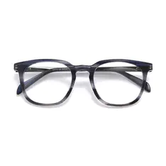 Round Black/Gray Eyeglasses