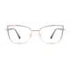 Cat-eye Gold/Blue Eyeglasses