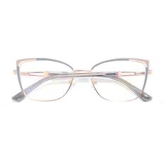 Cat-eye Gold/Blue Eyeglasses