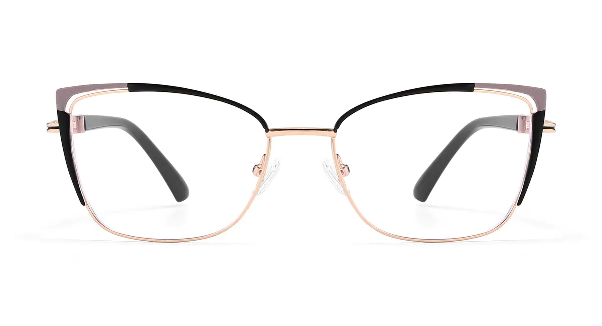 Cat-eye Black/Gold Eyeglasses
