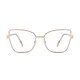 Square Pink/Gold Eyeglasses