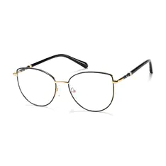 Oval Black Eyeglasses