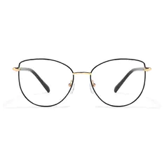 Oval Black Eyeglasses