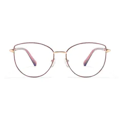 Cat-eye Pink/Gold Eyeglasses