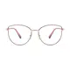 Oval Pink/Gold Eyeglasses