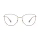 Oval Gray Eyeglasses
