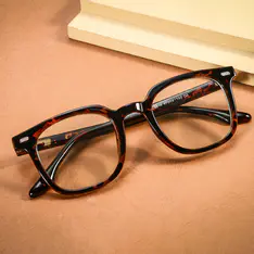 Square Tortoiseshell Eyeglasses