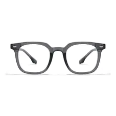 Square Transparent Gray Eyeglasses