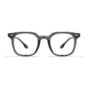 Square Transparent Gray Eyeglasses