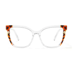 Cat-eye Tortoiseshell/Clear Eyeglasses