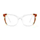 Cat-eye Tortoiseshell/Clear Eyeglasses