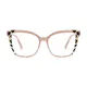 Cat-eye Tortoiseshell/Pink Eyeglasses