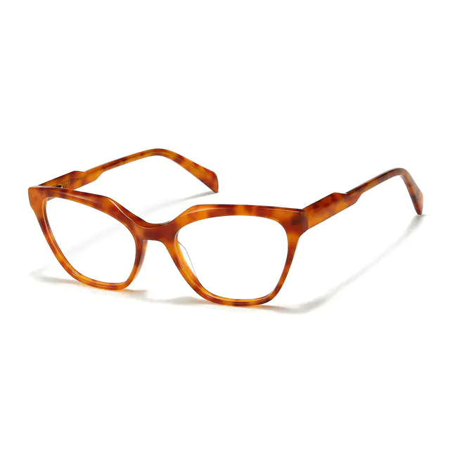 Cat-eye Lemon Tortoiseshell Eyeglasses