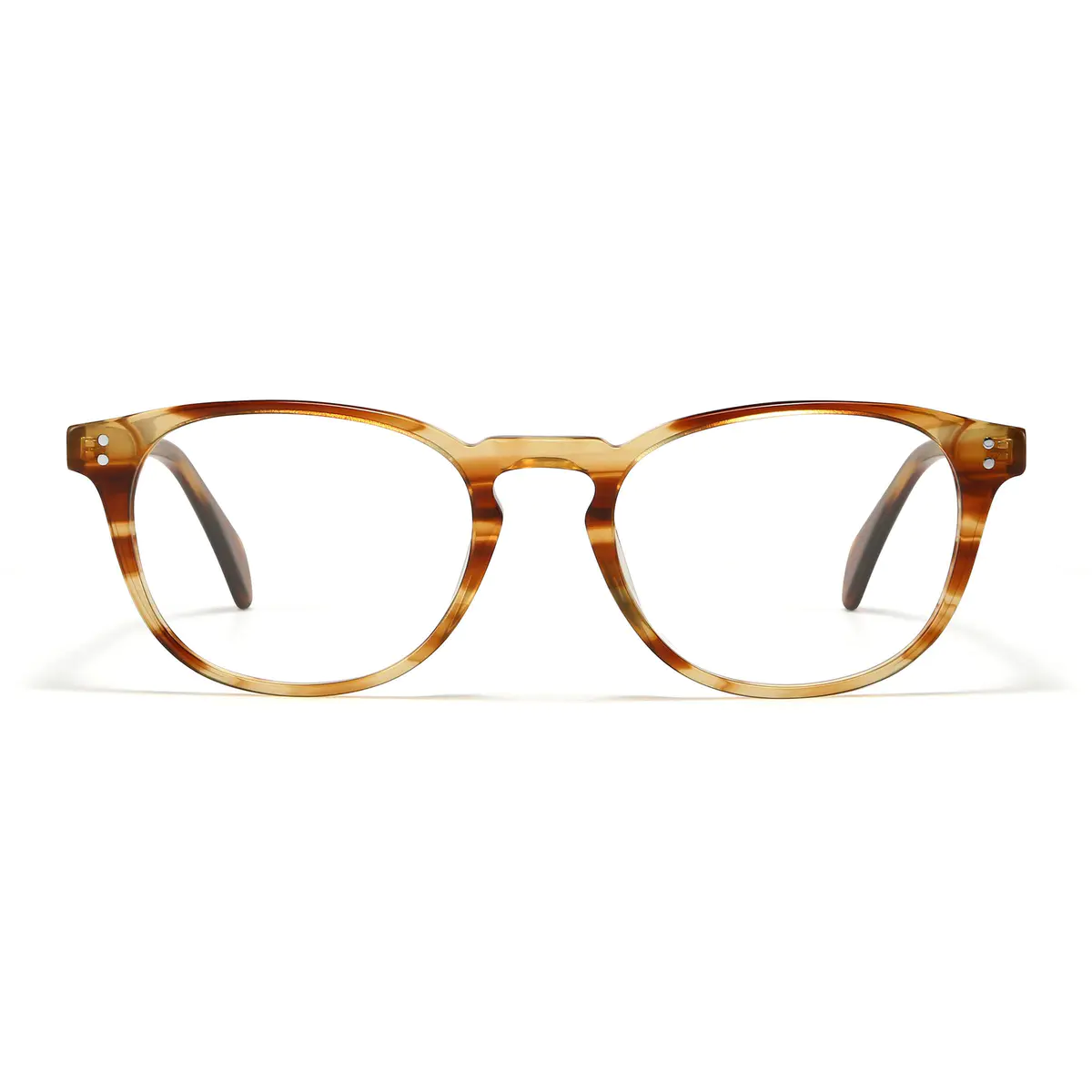 Round Lemon Tortoiseshell Eyeglasses
