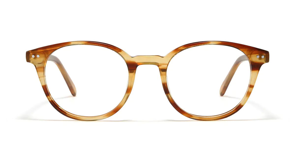 Oval Lemon Tortoiseshell Eyeglasses