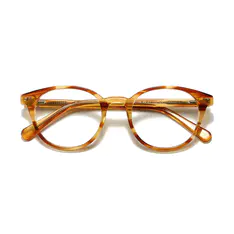 Oval Lemon Tortoiseshell Eyeglasses