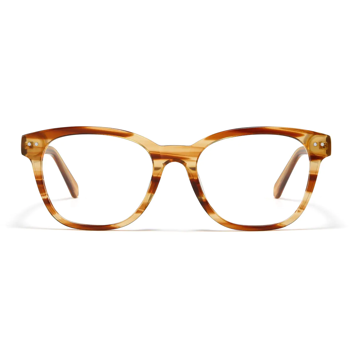 Round Lemon Tortoiseshell Eyeglasses