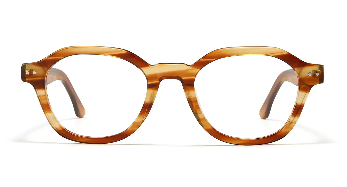 Oval Lemon Tortoiseshell Eyeglasses