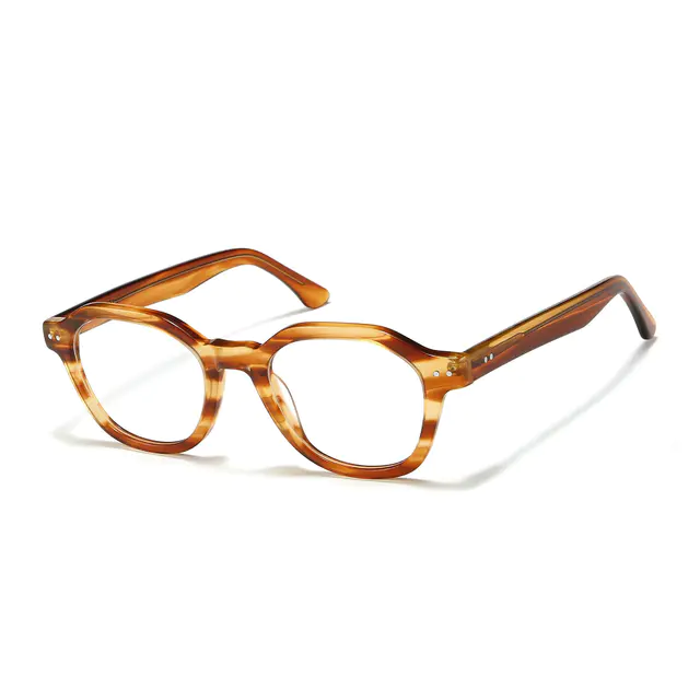 Oval Lemon Tortoiseshell Eyeglasses