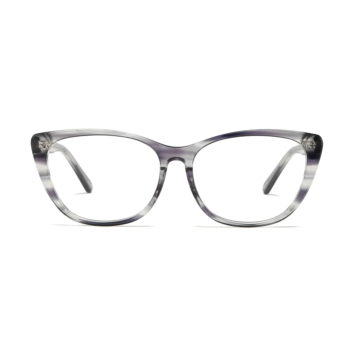Oval Tortoiseshell/Purple Eyeglasses