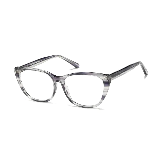 Oval Tortoiseshell/Purple Eyeglasses